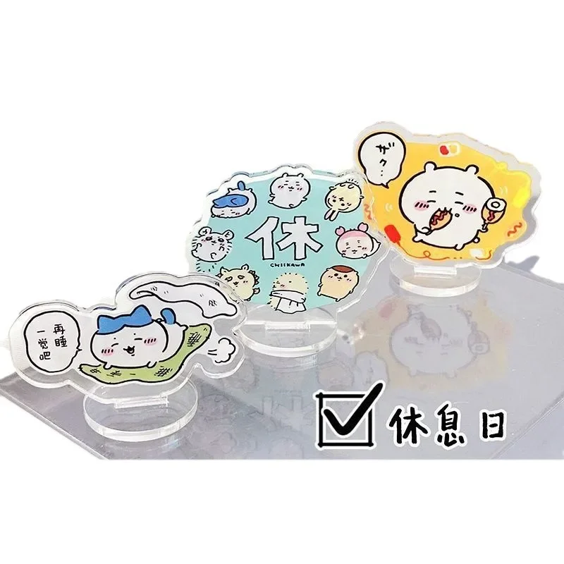 

New acrylic sign Chiikawa anime peripheral rocking music Usagi Hachiware cartoon sign ornament