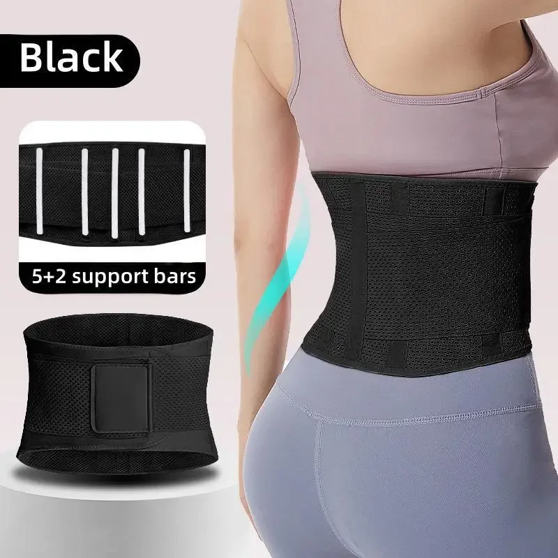 Breathable Lumbar Back Belt Adjustable Waist Support Belt for Women Men Lower Back Pain Relief Sciatica Herniated Disc Scoliosis