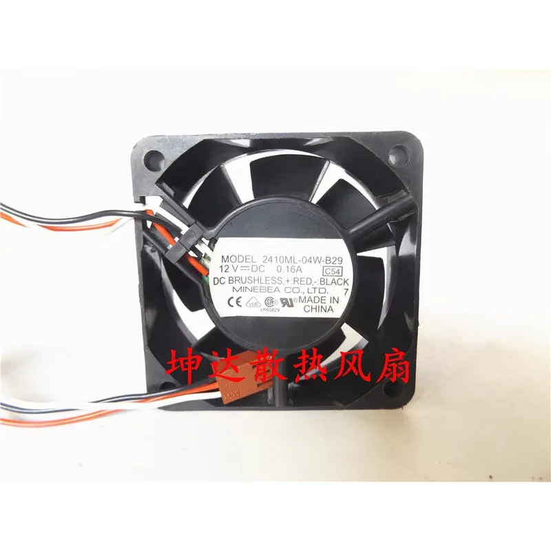 NMB-MAT 2410ML-04W-B29 C54 DC 12 0.16A 60x60x25mm 3-Wire Server Cooling Fan