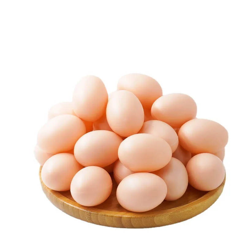 6/12PCS Egg Easter Hen Poultry Hatch Breeding Simulation Fake Plastic Artificial Eggs DIY Painting Egg Easter Party Decor