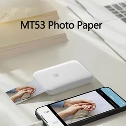 Papel fotográfico de 10 Uds., papel fotográfico adhesivo de 2x3 pulgadas para impresora fotográfica de bolsillo HPRT MT53