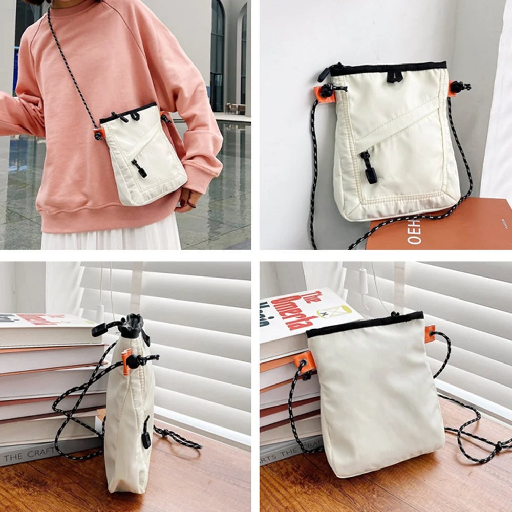 Mini Nylon Crossbody Bag Soft Small Phone Wallet Multifunctional Adjustable Strap Shoulder Bag Crossbody Purse Canvas Purse