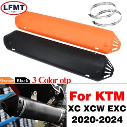 NEW 2023 Exhaust Protector Tail Pipe Guard Heat Shield Muffler 2 Stroke Motocross Dirt Bike For KTM XC XCW TPI 250 300 2020-2024