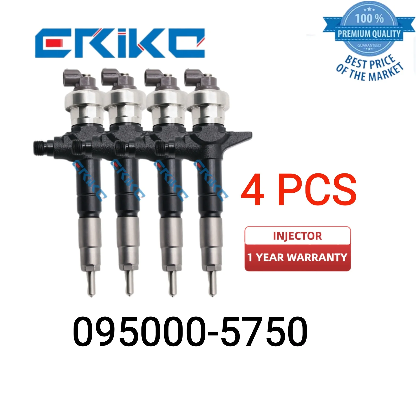 4 PCS 095000-575# Common Rail Injector Diesel Engine Fuel Injector Connector 095000-5751 for ISUZU