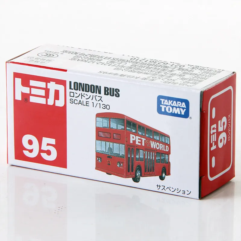 Takara Tomy Tomica No.95 London Bus Diecast Double Decker Toy Model 1/130 Scale Gift for Boys Kids In Stock