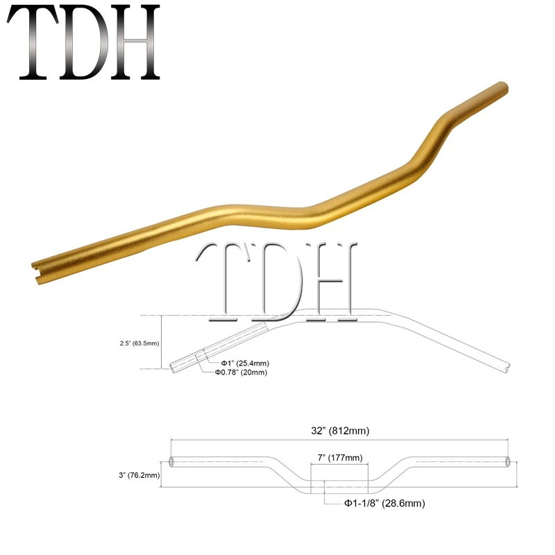 Moto 1 "25Mm 28Mm 32Mm 38Mm Handle Bar Cnc Billet Tracker Stuur Pullback Bars Voor harley Sportster XL883 XL1200 Xl 883 Dyna