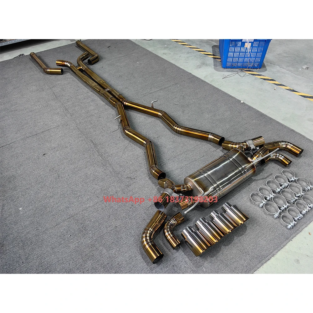 Factory Automobile Exhaust Modification for M5 F90 4.4T 2018-2023 Titanium Catback Exhaust Pipe Valve Muffler