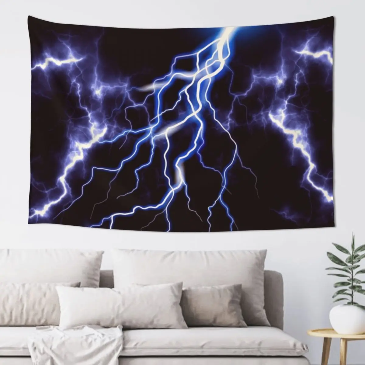 

Blue Thunder Colorful Lightning graphic Tapestry Tapete For The Wall Home Decoration Tapestry