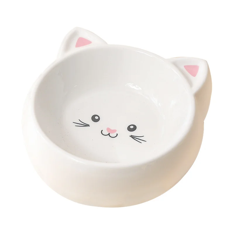 Cat Bowl High-Temperature Ceramic Dog With Large Capacity For Cervical Protection Drinking Water Eating Pet Products Easy