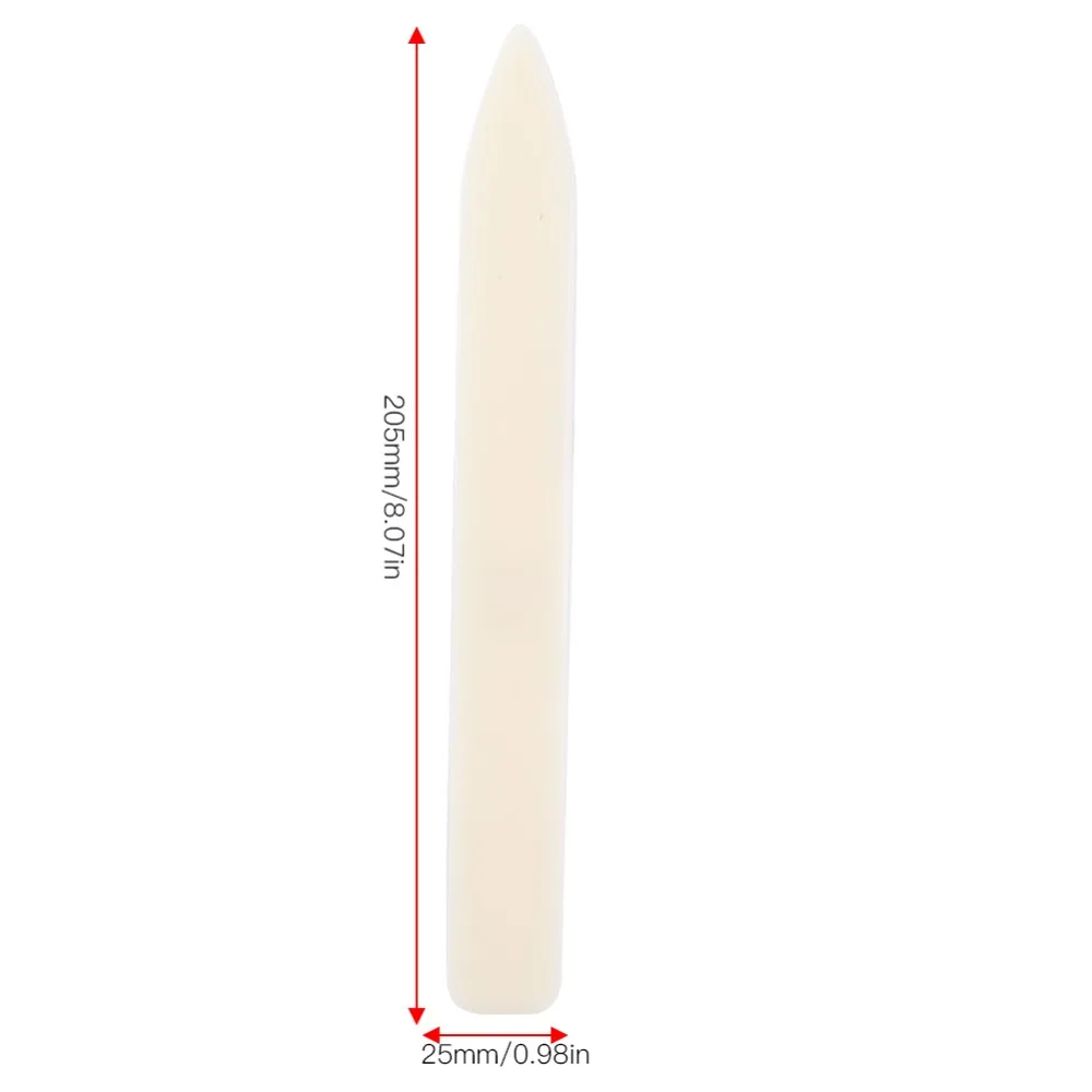 5pcs Plastic Material Bone Folder Tool Long Type Design Hand-Held Tool Leather Craft Folder Edge Trimming Tool Bookbinding Use view 6
