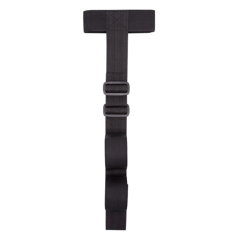 Adjustable Neck Wrist Restraint Strap Black Nylon BDSM Back-Bound Harness Couple Intimacy Bondage Tool Durable Adjustable Belt