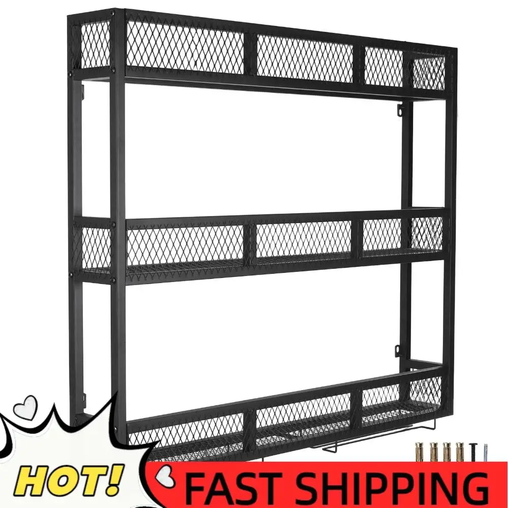 

Металлическая 3-ярусная полка для винных бутылок 39 дюймов с держателями для бокалов для кухни, домашнего бара, столовой, гостиной