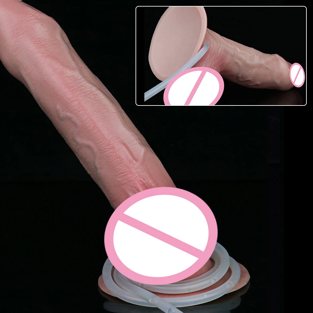 SXXY Foreskin Ultra Realistic Squirting Anal Plug Skin-Friendly Real Touch  Ejaculating Dildo Flexible Erotic Couple Sex Toys - view 5