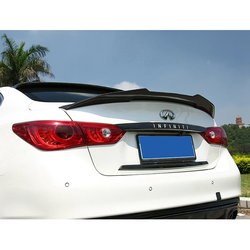 

Задний спойлер из углеродного волокна, крышка багажника, спойлер, крыло багажника, крыло для INFINITI Q50 2014-2020