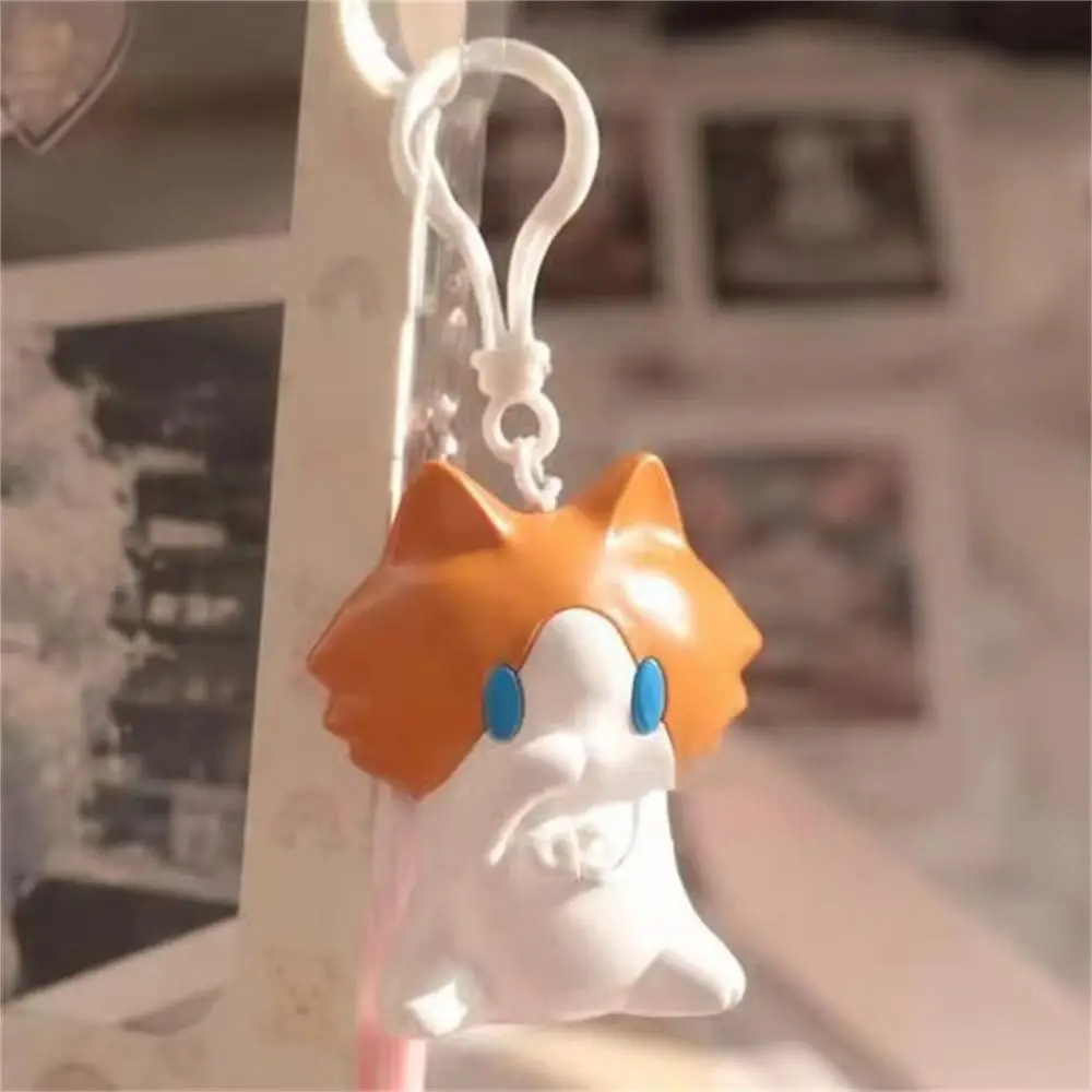 Interactive Salary Cat Keychain Funny Cute Keyring Pull-String Pendant Bag Pendant Cartoon Hand-Waving Keychain Kids