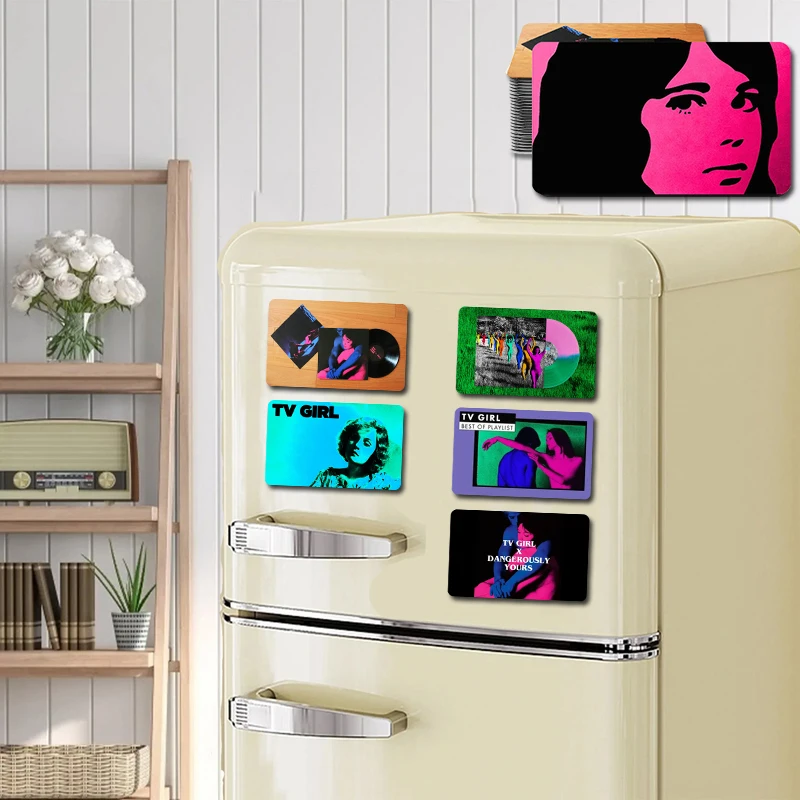 Tv Girl Who Really Cares Sublimation Magnet Blanks Personalized Fridge Magnet for Home Kitchen Refrigerator Wall Door Office DIY