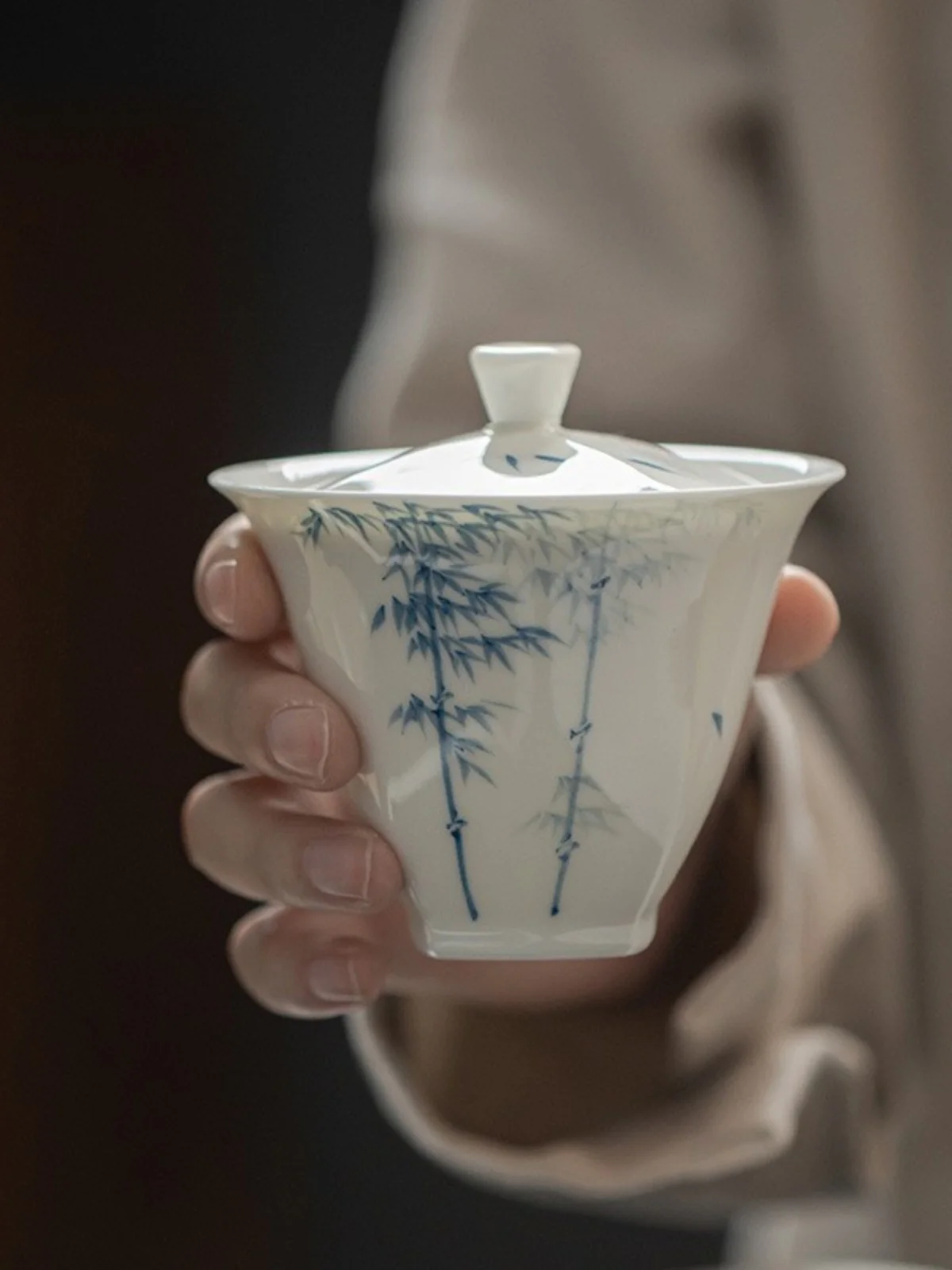 Hand-Painted Bamboo…