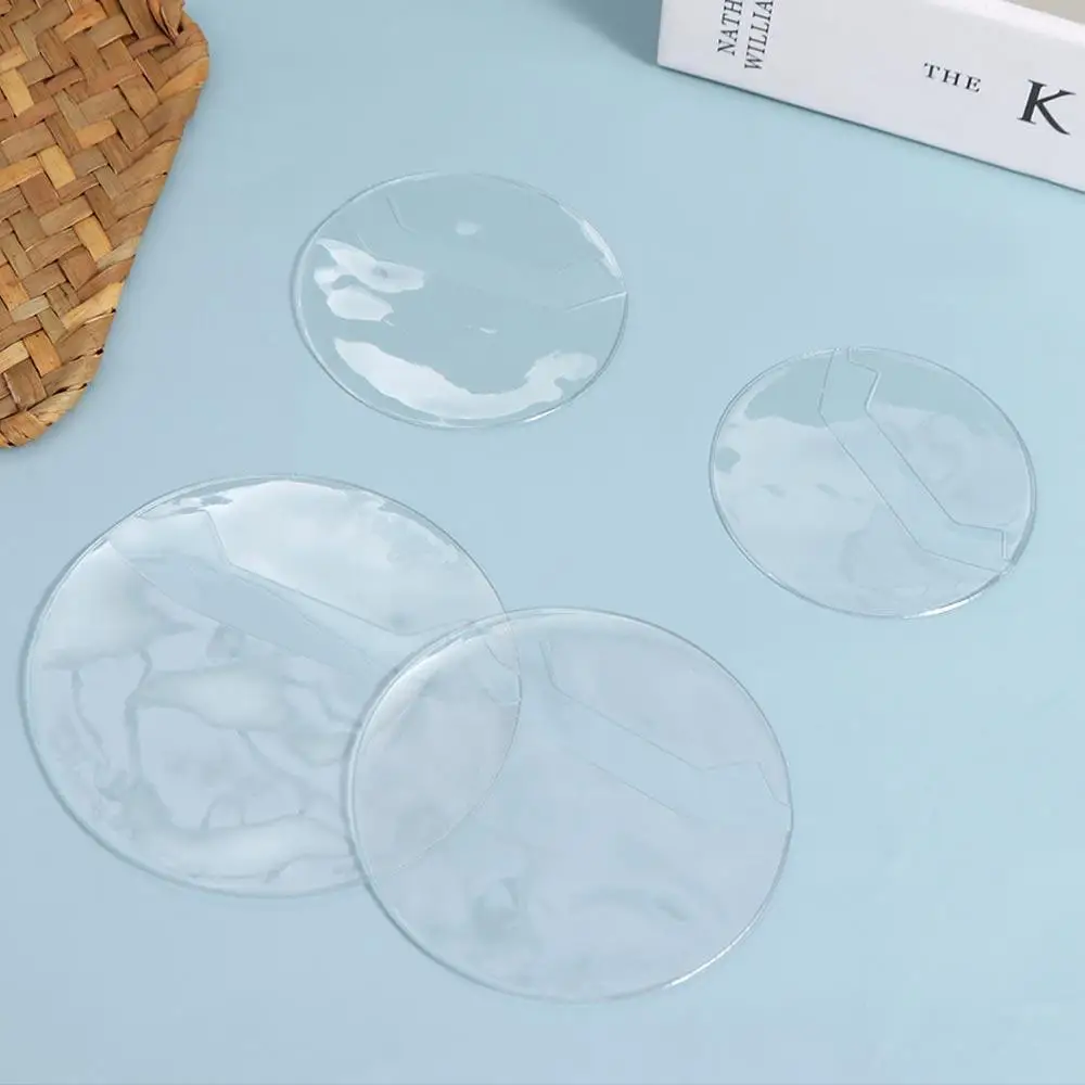 5Pcs Badge Protector Ita Bag Pin Case Transparent Anime Badge Display Sleeve Protective Round Badge Protective Sleeve