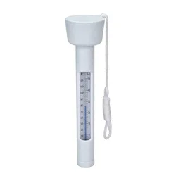 Practical New Durable Thermometer Temperature Tester Gauge Tester Plastic Shatter Resistant Swimming Pool White