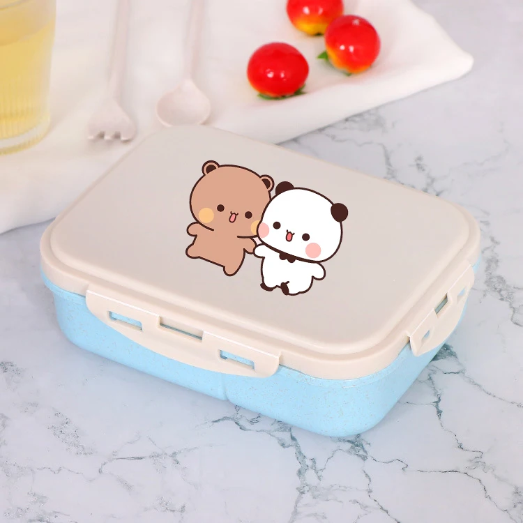 

Bubu Dudu Boy Girl Lunch Box Yier Bear Panda Portable Bento Boxes Kawaii Hermetic Food Crisper Single Layer Capacity Food Case