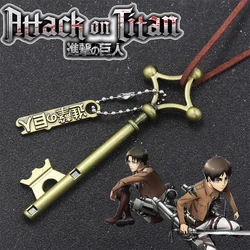 Anime Attack on Titan Necklace Eren Jaeger Basement Key Cosplay Props Pendant For Women Men Fans Jewelry Accessories Gifts
