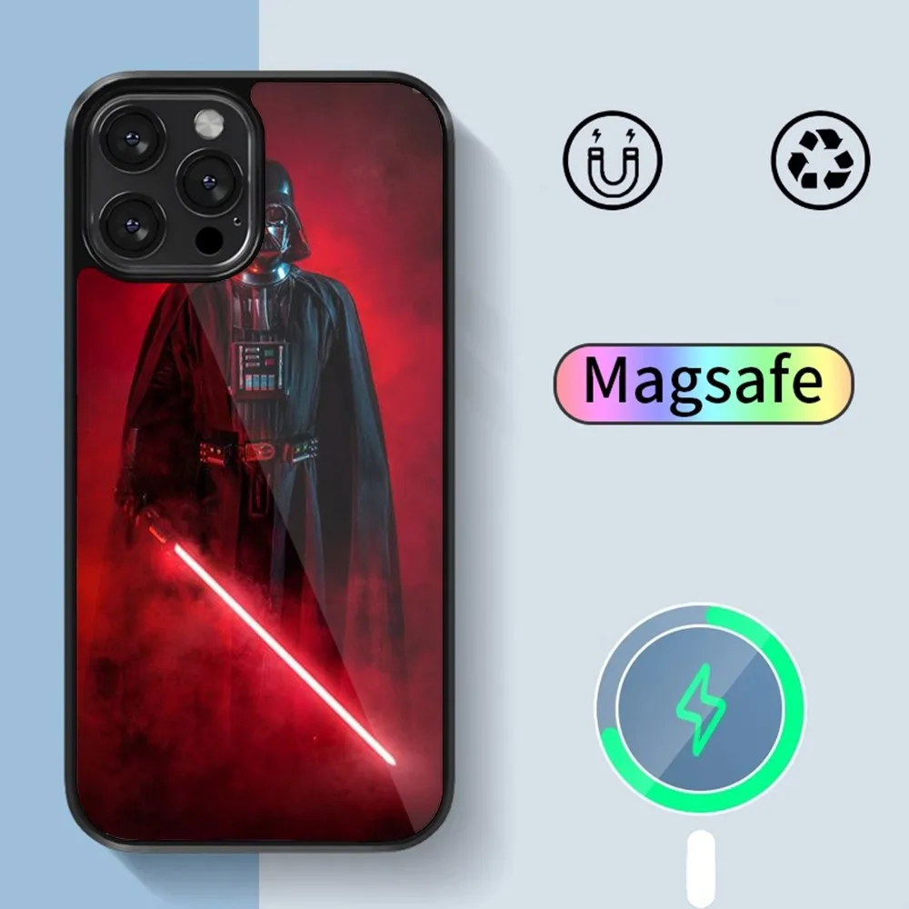 BEAST KINGDOM Star Wars Darth Vader Phone Case For iPhone 14 13 12 11 15 Pro Max Plus Magsafe Magnetic Cover