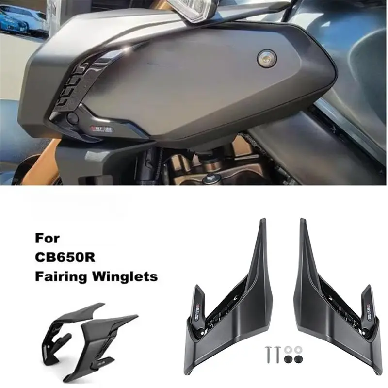 Wing Protector Wind Fairing Winglets Fin Trim Cover For Honda For CB650R For CB650R 2018-2023 Motorcycle-T61C