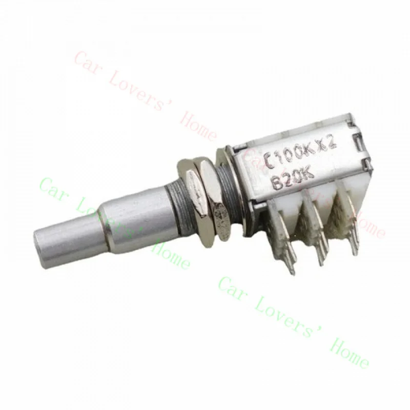 A+ 1 piece C100K x 2 + B20k Dual concentric potentiometer (POT) with center detent