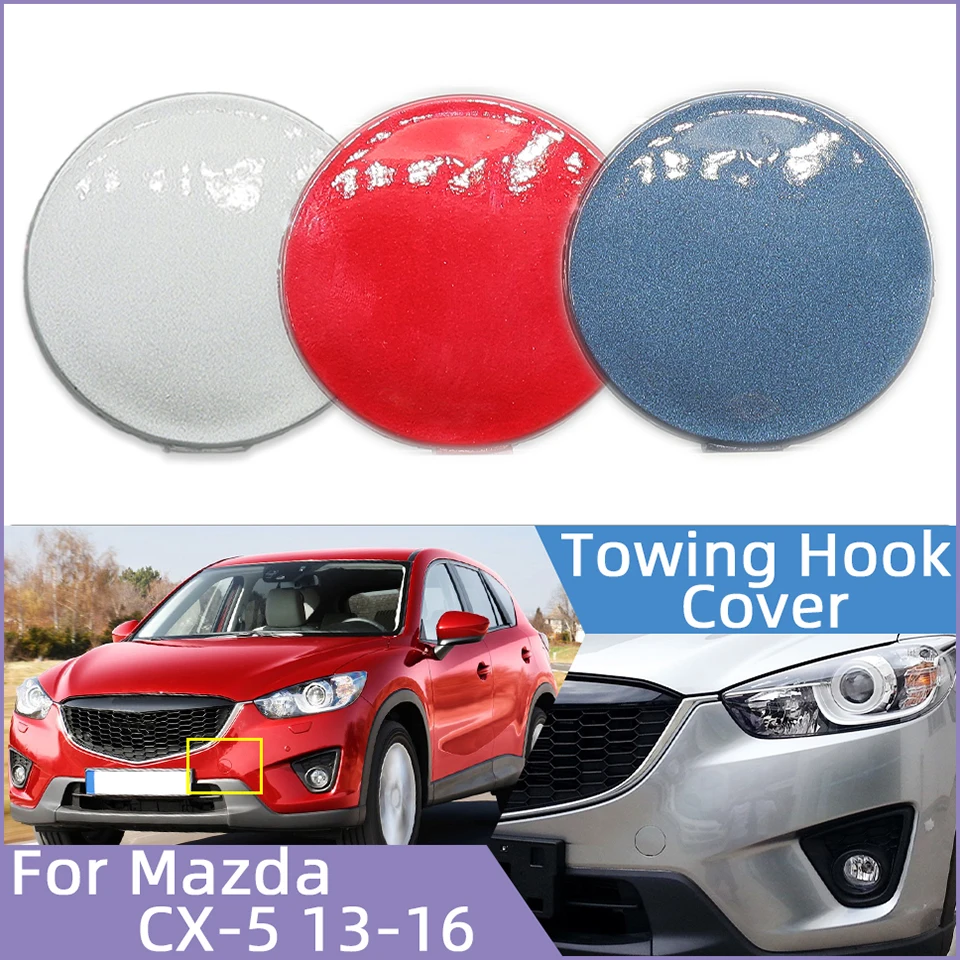 

Auto Part Towing Hook Cover Lid For Mazda CX5 CX-5 KE 2013 2014 2015 2016 Front Bumper Tow Hook Hauling Trailer Cap Trim Garnish