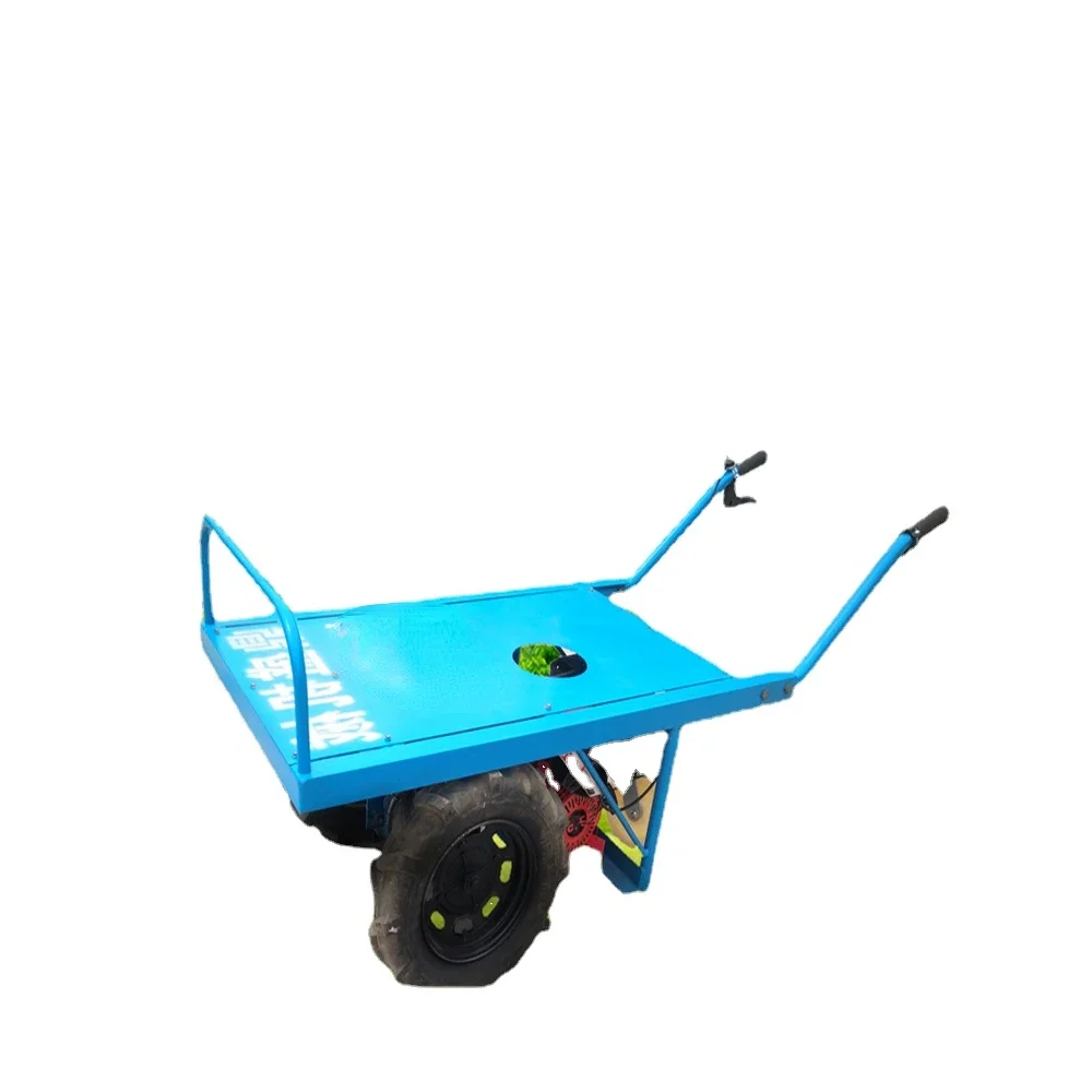 Agricultural mountain transport vehicle, two wheeled small push cart, mountain climbing king transport vehicle, tricycle