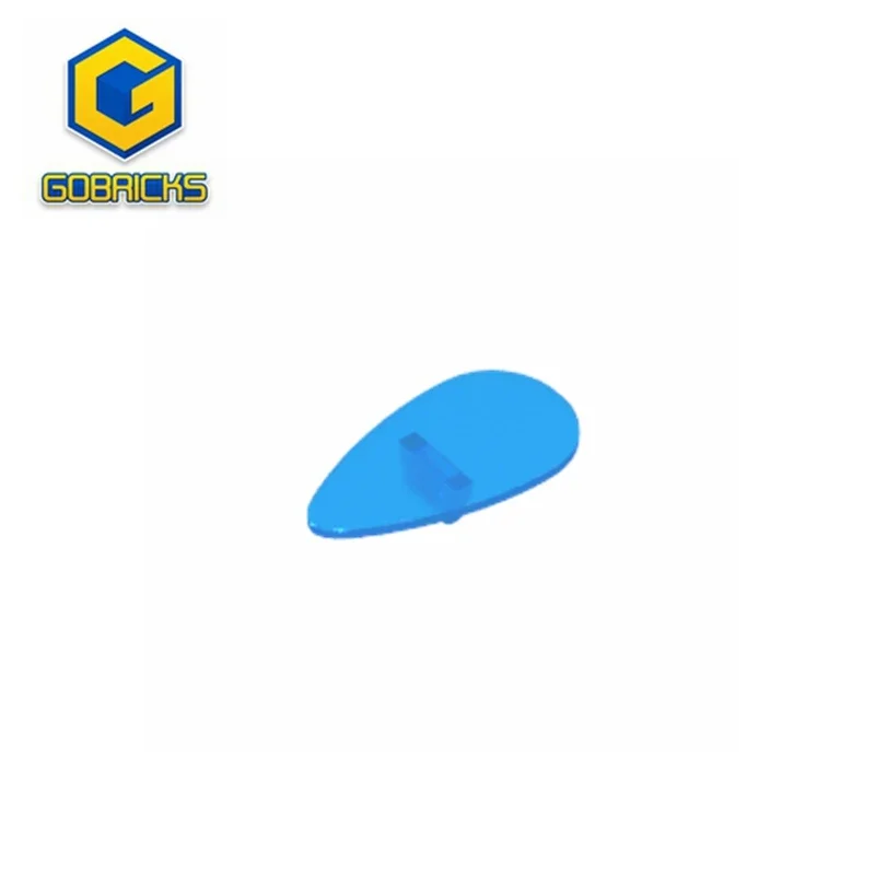 Gobricks GDS-M201 Minifiguur, Schild Ovoïde compatibel met lego 18745 Technische bouwstenen Technische hefarm ONDERDELEN