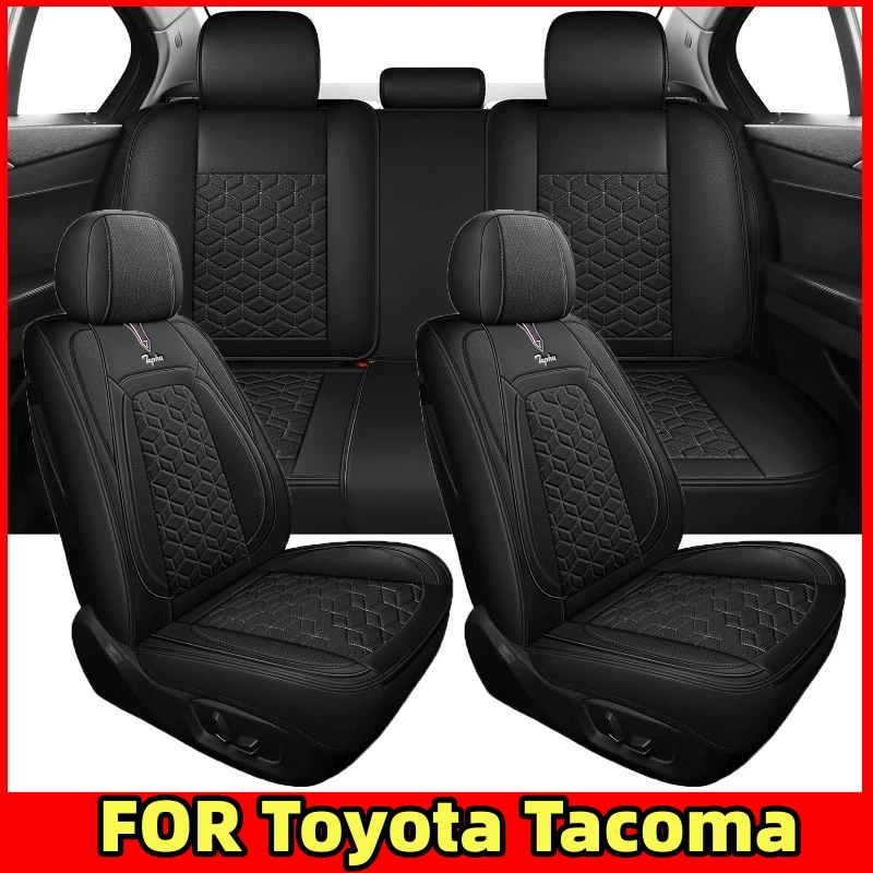 

FOR Toyota Tacoma Car seat cover high-end PU leather soft full wrap waterproof wear-resistant seat cover full set of 5 seat