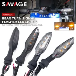 Flasher LED Turn Signal For DUCATI Monster 659 696 796 797 821 1200 1100/EVO Streetfighter V4 DesertX Motorcycle Light Indicator