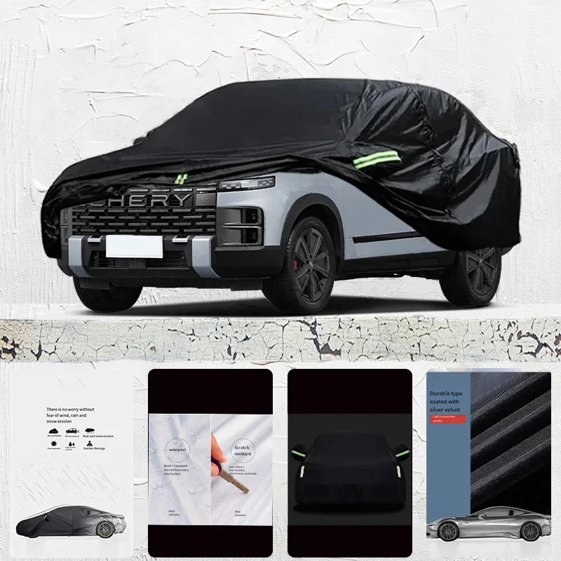 

For-Chery-TJ-1-Exterior-Car-Cover-Outdoor-Protection-Full-Car-Covers-Waterproof-Sunshade-Anti-UV