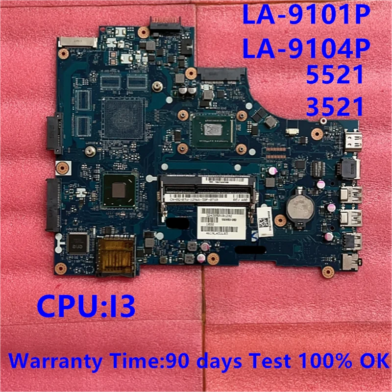 

I3-3227U / 3217U For DELL Inspiron 2521 3521 5521 Laptop Motherboard VAW00 LA-9104P LA-9101P Motherboard CN-00P6TK 0P6TK