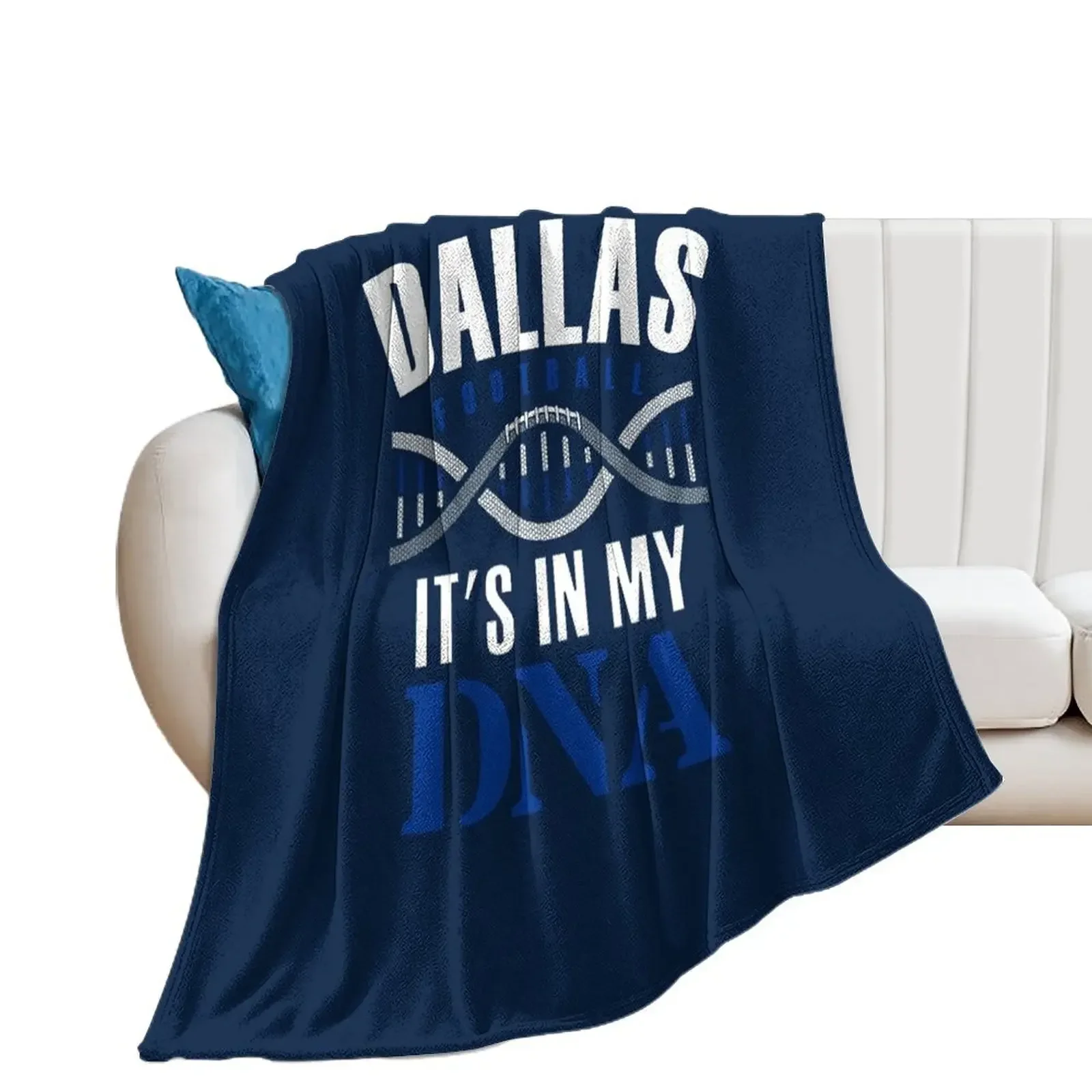 

Dallas Football Fan - It's In My DNA Throw Blanket Blankets Sofas Of Decoration Furry For Decorative Sofa Blankets