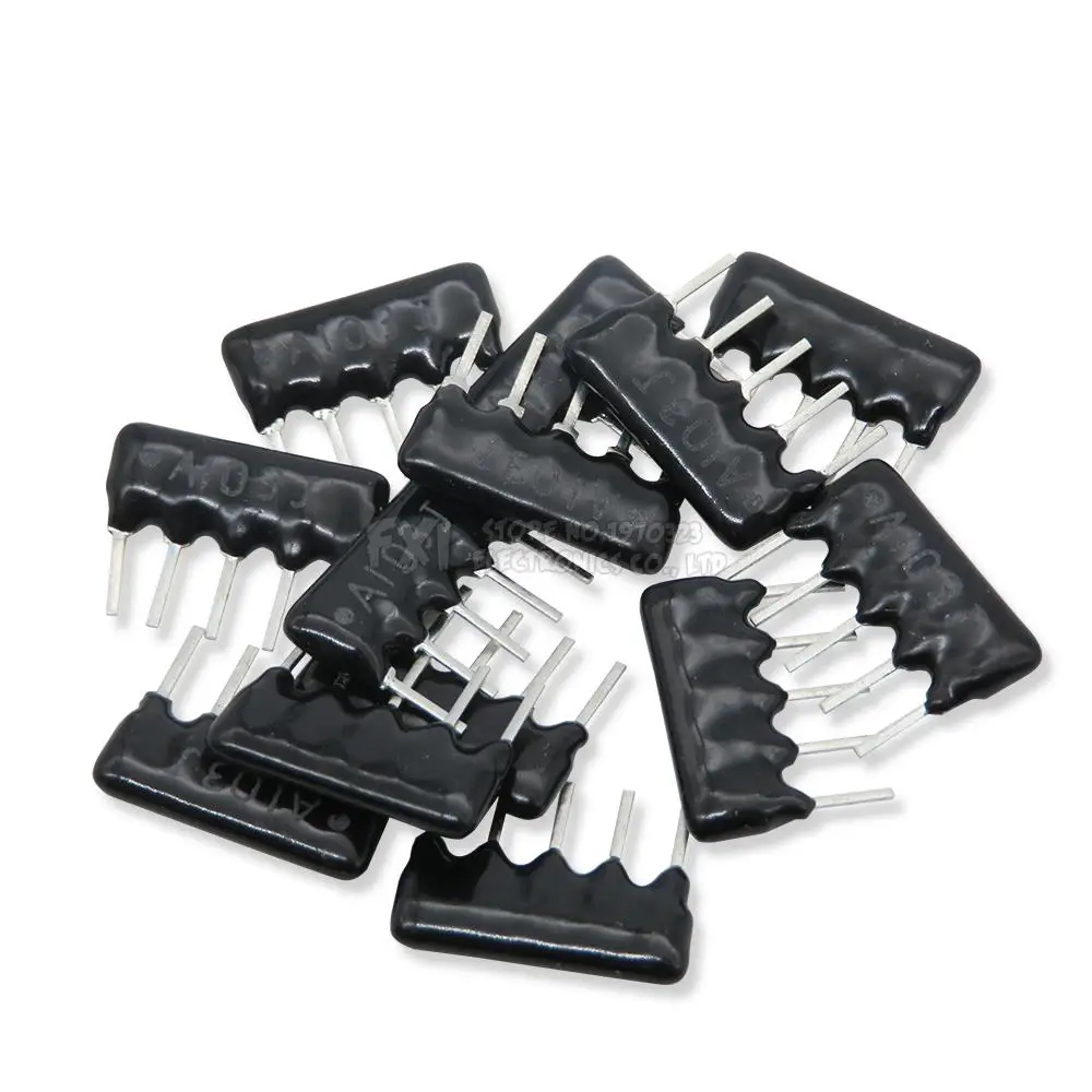 10 PZ 5PIN 6PIN 9PIN esclusione Rete Resistore array DIP 100 220 330 470 680 1K 1.2K 1.5K 2K 2.2K 3.3K 4.7K 10K 100K ohm 100R