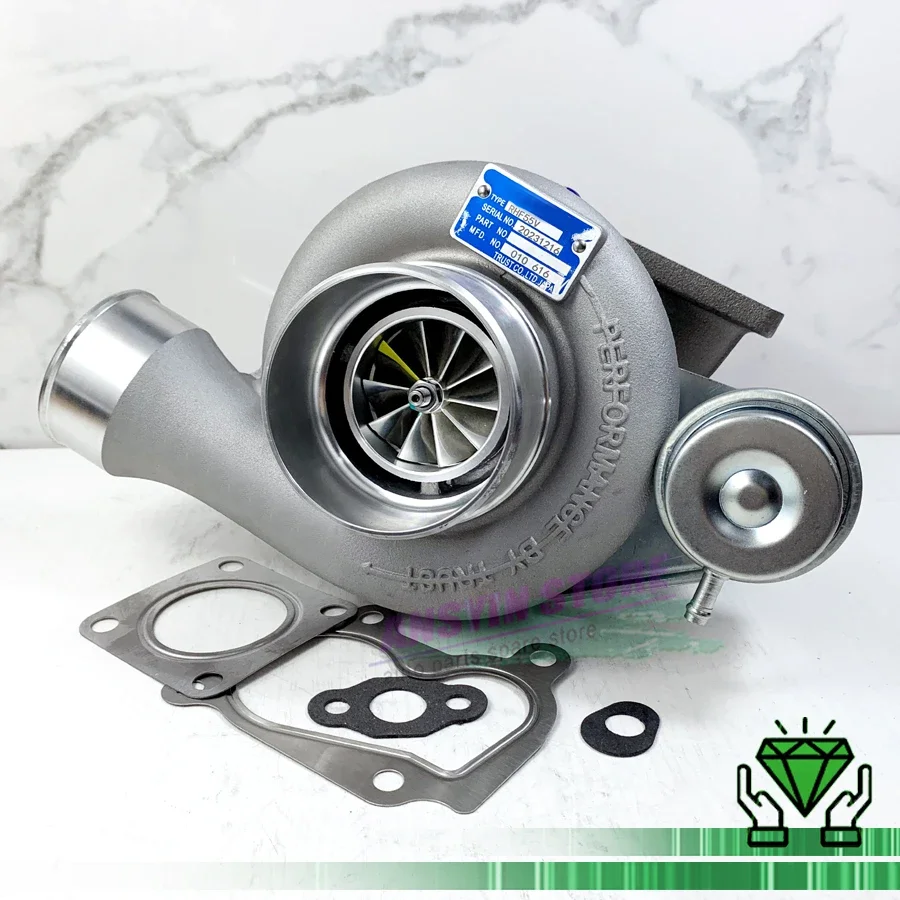 F55V Racing Turbo F55 RHF55V For Billet Wheel Performance Turbocharger 10 Blades Greedy Compress Upgrade Turbo 4JJ1 2KD Engine