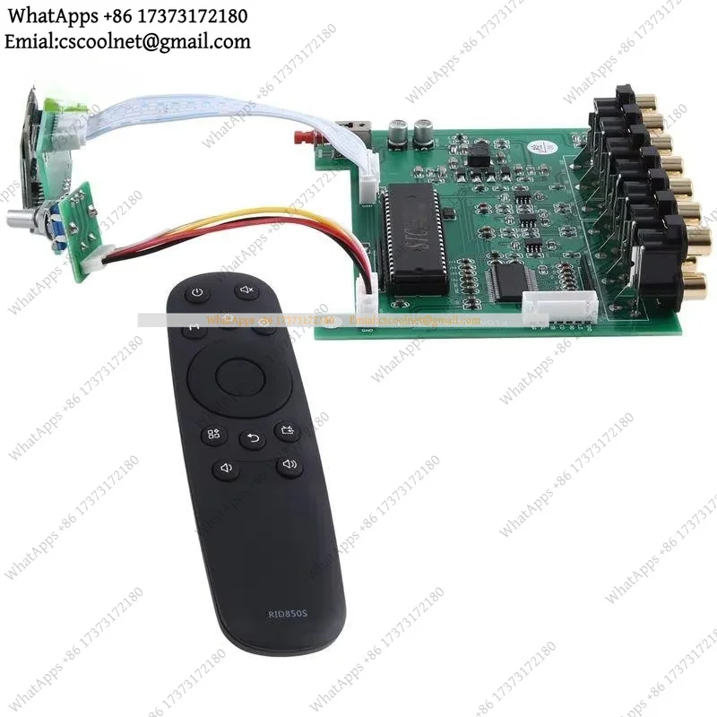 M62446 5.1 6-Channel Preamp OLED Display Remote Control For HiFi Amplifier DAC