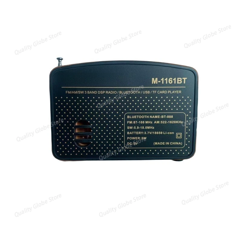 New Retro Professional Radio Full Wave Elderly Portable Player Bluetooth Speaker Plug-in Card Computer Stereo