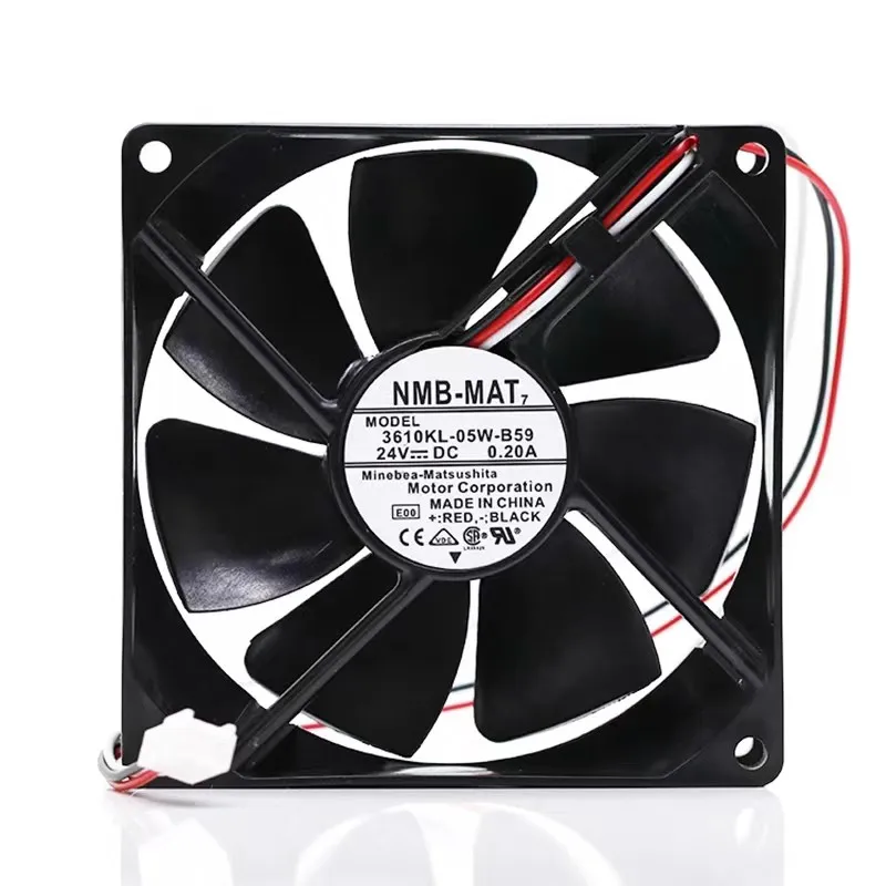 Original 3610KL-05W-B50/B59 90 * 90 * 25MM 24V 0.20A 9CM dual ball frequency converter Cooling fan