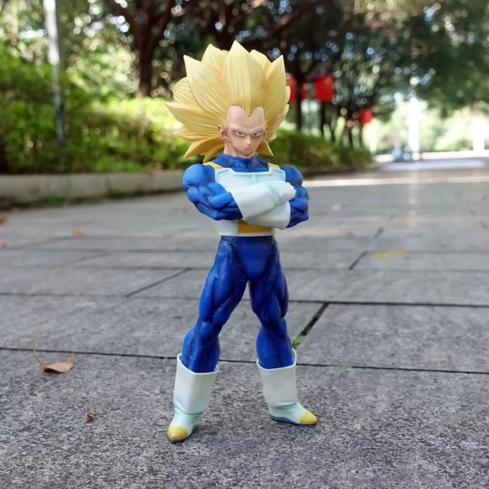 

Аниме-фигурка Dragon Ball Super Saiyan 3 Vegeta из ПВХ, коллекционная модель, игрушка, 28 см