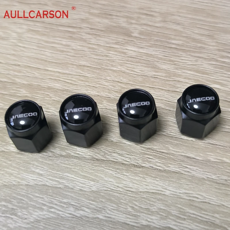New Alloy Material For Chery Jaecoo J7 J8 J5 6 Car Wheel Tire Air Valve Caps Stem Cover With Brand Accessories 4 Pieces