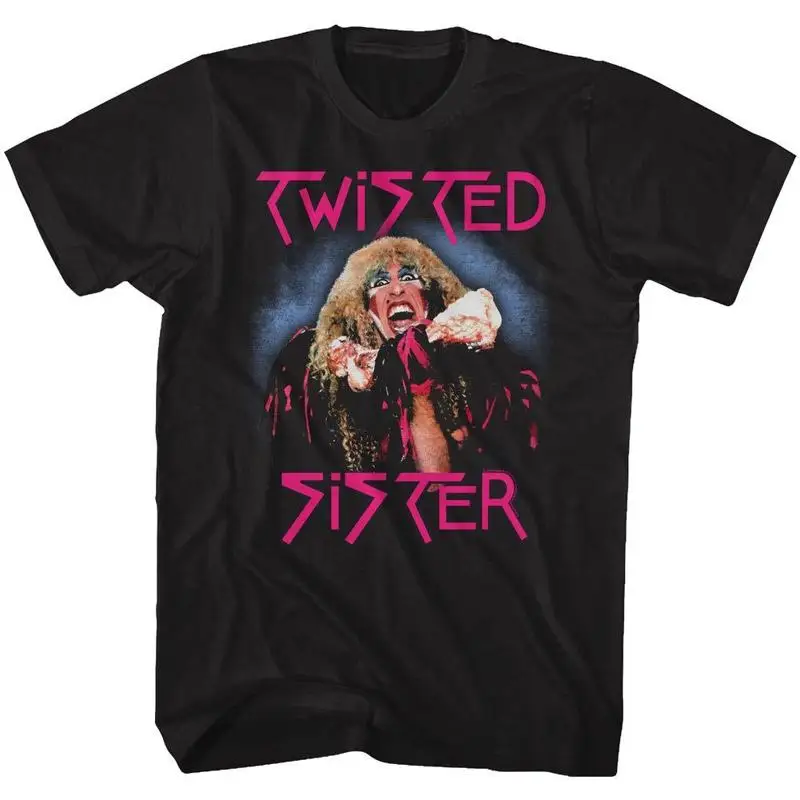 Twister Sister T Shirt Twisted Dee Black Cotton Classic 80'S Rock Music Sm 5Xl