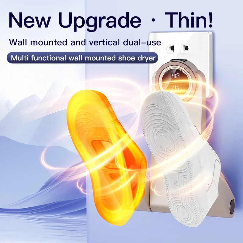 Xiaomi طوي جدار جبل مجفف الأحذية المنزلية درجة حرارة ثابتة سريعة الجافة سخان التعقيم إزالة الروائح الكريهة مجفف الأحذية