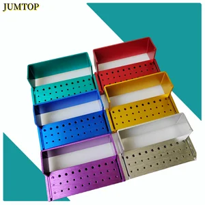 Dental Drill Disinfection Block, FG Drill Sterilization Support, Autoclavable Aluminum, 30 holes, dental materials 9 Main Sales Dentistry Materials - №9