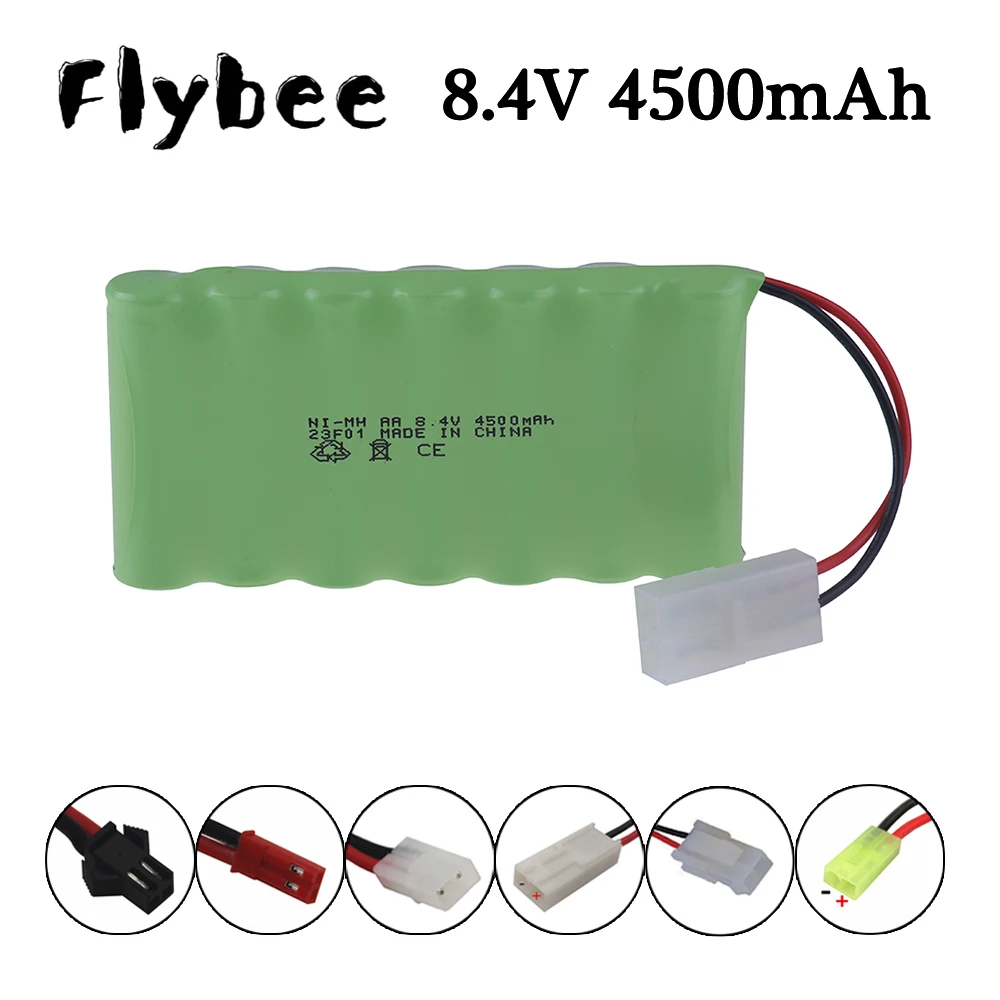 Ni-MH 8.4v 4500mah AA Rechargeable Battery For Remote Control Electric Toy Boats Cars Trucks Tanks 8.4 V 4500 mah Nimh Batteries