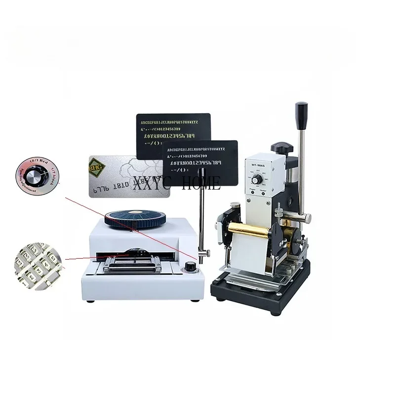 

PVC Card Embossing Machine Letterpress Rotogravure Printing Bronzing Machine For Make Name Card Code Printer