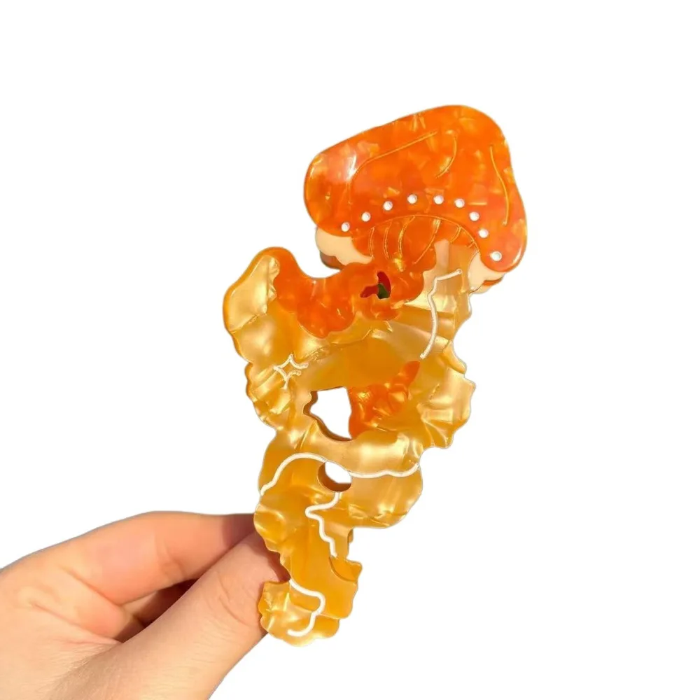 

Lovely Korean Style Jellyfish Hair Claw Sweet Creative Cartoon Animal Hair Clip Colorful Acetic Acid Cute Shark Clip Female