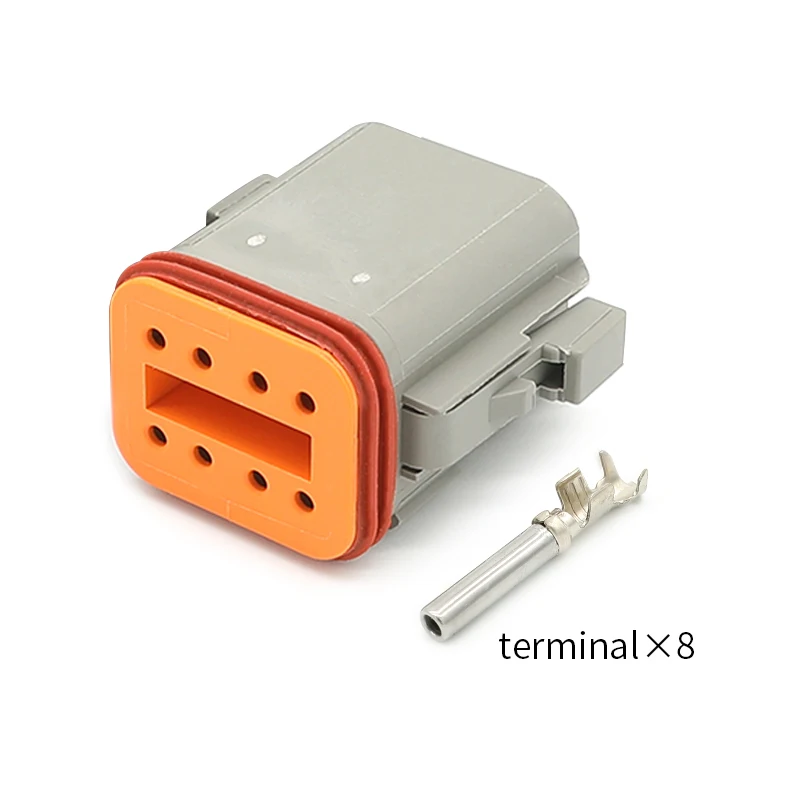 DT06-8S DUTSCH أصيلة المكونات في 8pin موصل السيارات مقاوم للماء الذكور والإناث محطة لرسو السفن 1062-16-0122 رأس أنثى